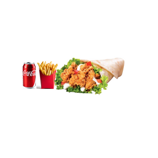 Royal Wrap Combo (2 Wraps + Coke +Fries)