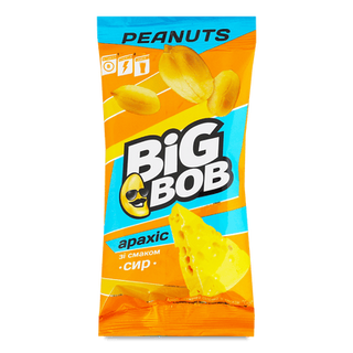 Арахіс Big Bob смажений зі смаком сиру (60г)