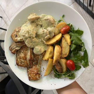 Blancs Poulet Aux Crevettes