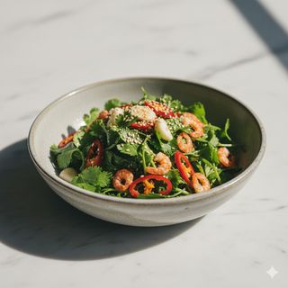 37 - Coriandolo con gamberetti secchi 香菜虾皮