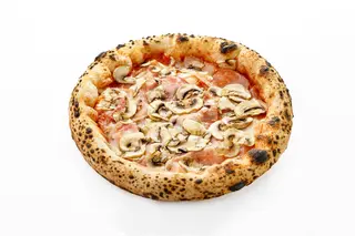 Pizza cotto e funghi