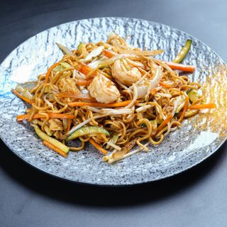 31.Tallarines con gambas