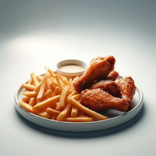 Kawałki kurczaka w łagodnej panierce wings 3 sztuk