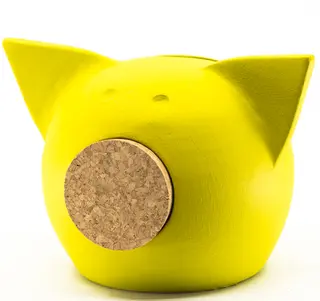 Pusculita ceramica Chalk Collection Small Yellow  S
