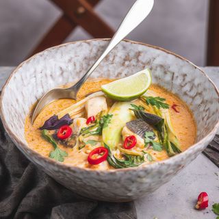 Pescado al curry picante