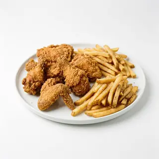 6 Piezas De Pollo + 2 Patatas