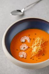 Supă de tomate cu creveți