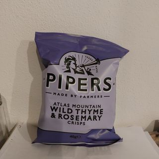 Patatine Pipers Crisps Wild Thyme & Rosemary 40 gr.