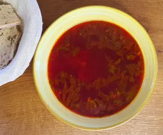 Borș de sfeclă roșie - vegan / de post