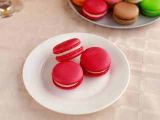 Macarons cu zmeura