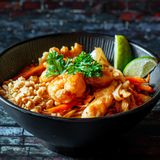 Phad Thai De Pollo Y Gambas
