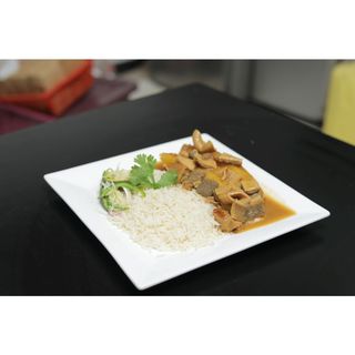 Half Rice, Half Katogo Matooke And Offals