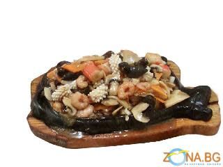 101. Скариди със зеленчуци (600г)