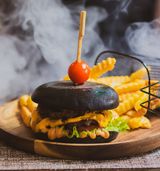 Black chilli burger