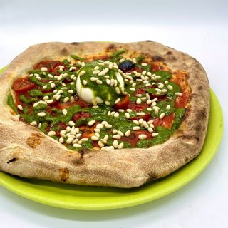 Pizza La Pesto Burrata (32 Cm.)