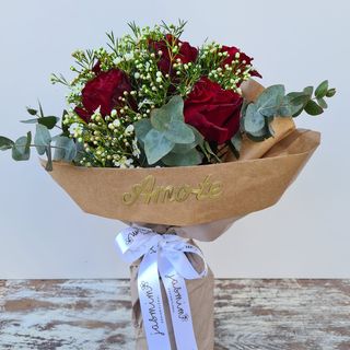 Bouquet 6 Rosas Vermelhas