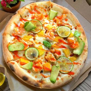 New! Піца з креветками і авокадо,