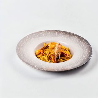 Spaghetti gamberi & pomodori secchi