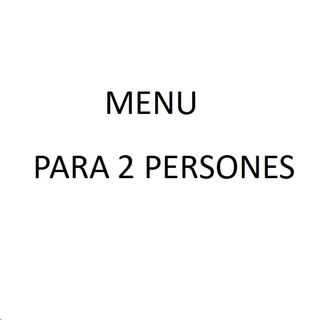 Menú para 2 personas