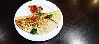 Birria slow cooked roast beef Quesadilla 