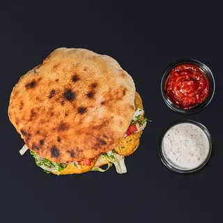Burger Falafel z kurczakiem
