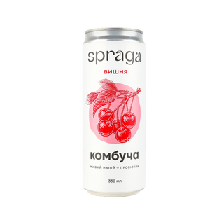 Напій комбуча SPRAGA вишня 0,33л ж/б