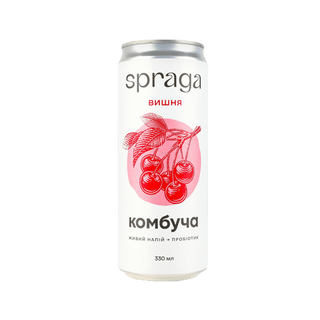 Напій комбуча SPRAGA вишня 0,33л ж/б