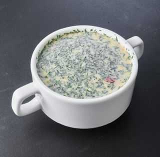 Окрошка с колбасой говяжьей