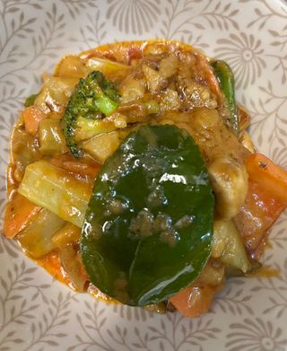 Tofu Con Salsa Cacahuete