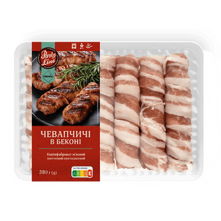 Чевапчічі PREMIA Party line в беконі (380г)