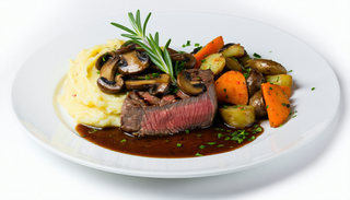 Filet de Bœuf Grillé aux  champignons