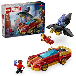 Masina lui Iron Man si Black Panther vs. Hulk cel rosu - 76310