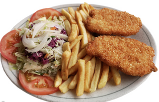 Plato Especial De Escalope De Pollo