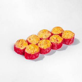 Запеченный ролл с креветками