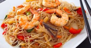 126. Spaghetti di soia con pesce