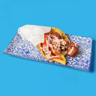 Pita Keftedakia di pollo