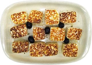 Queijo branco grelhado