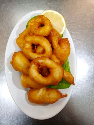 105. Anelli di calamaro fritto