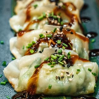 Gyozas de marisco