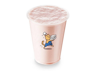 Полуничний молочний коктейль (400ml)