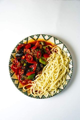 Ачык-сяй лагман с курицей 