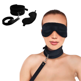Набір Нашийник З Повідцем Та Маска Art Of Sex – Soft Touch Light So5158