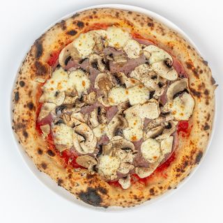 Cotto e funghi