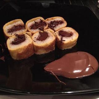 Plátano Con Nutella Maki ( 8 Pzs.)