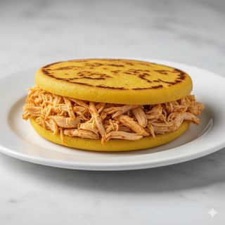 Arepa de pollo mechado (1 ud.)