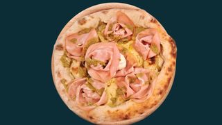 Pizza De Mortadella Y Burrata (33 Cm.)