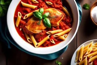 Penne con pollo