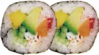 42. Futomaki Salmón Y Aguacate Con Huevos De Pescado (8 Uds.)