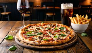 Menù pizza con patatine e bibita