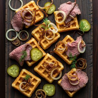 Вафельные гренки с говядиной (250 г)